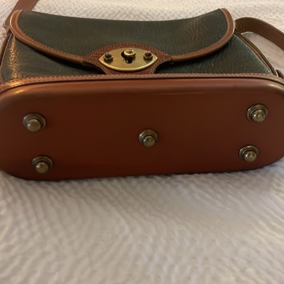 Dooney & Bourke Vintage Spectator Bag in Fir Green and Tan Leather - Picture 6 of 17